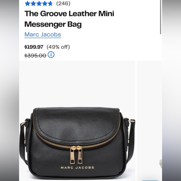 Like new Groove Leather Mini Messenger Bag in aqua - Picture 5 of 11